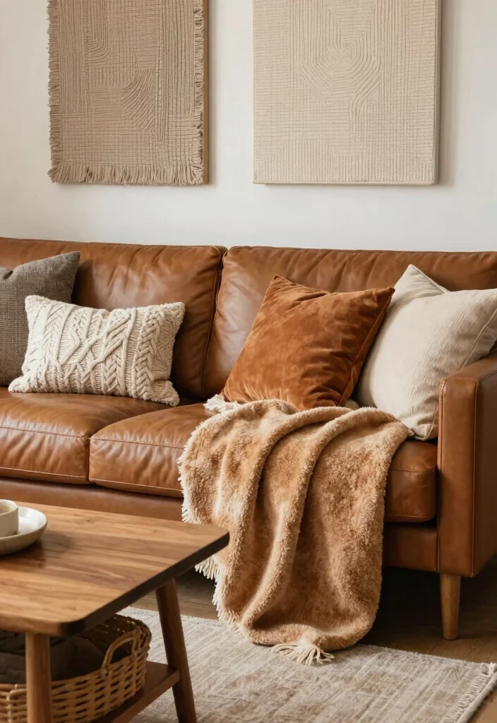 16 1950 Living Room Ideas: Retro Charm and Timeless Style - 10. Layering Textures 1