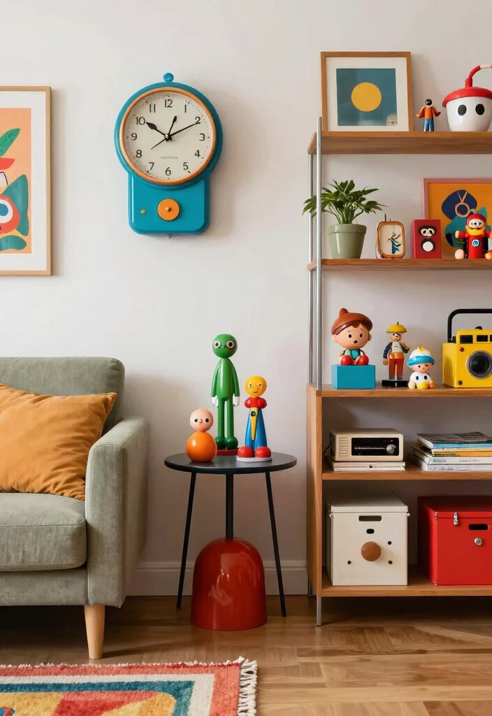 16 1950 Living Room Ideas: Retro Charm and Timeless Style - 12. Playful Accessories 1