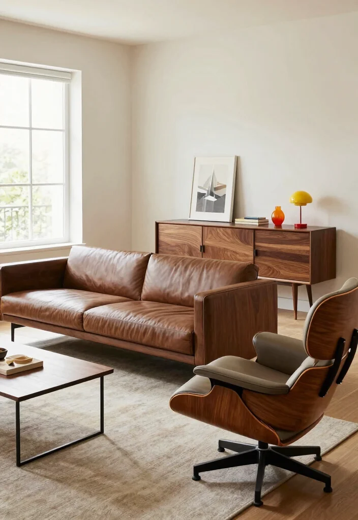 16 1950 Living Room Ideas: Retro Charm and Timeless Style - 3. Retro Furniture Pieces 1