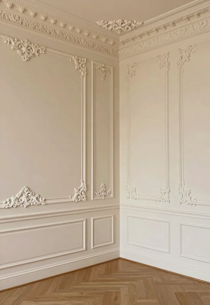 16 Baroque Living Room Ideas: Luxurious Ornate Drama - 10. Decorative Trims and Millwork 1