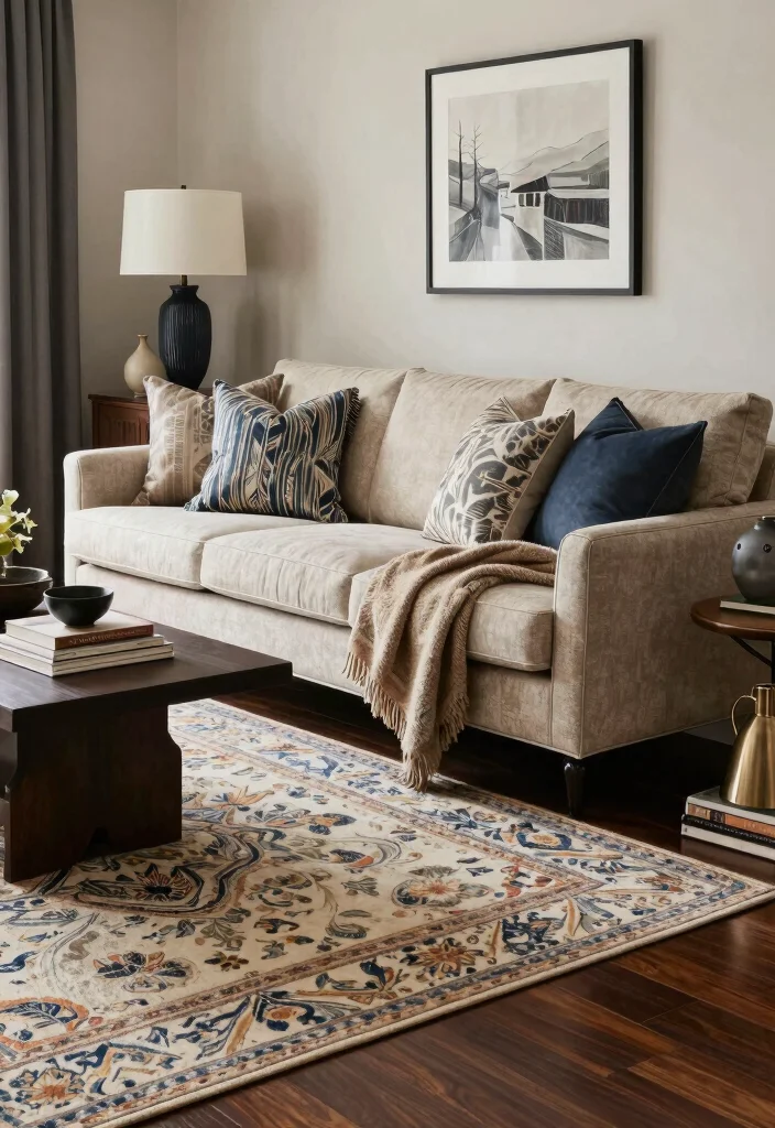 16 Baroque Living Room Ideas: Luxurious Ornate Drama - 11. Layering for Depth 1