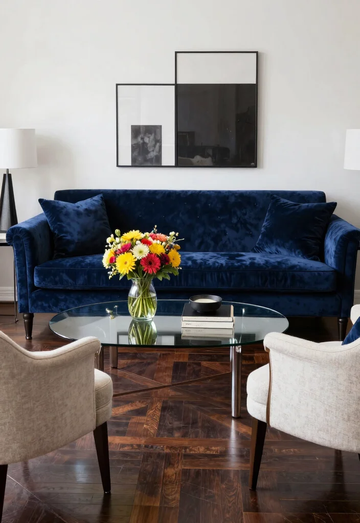 16 Baroque Living Room Ideas: Luxurious Ornate Drama - 12. Contrast and Balance 1