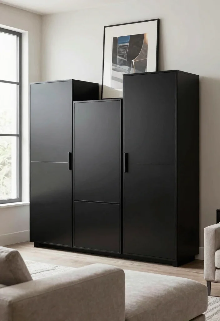 16 Cabinet Living Room Ideas: Functional and Elegant - 13. Modular Cabinets: Customizable Designs 1