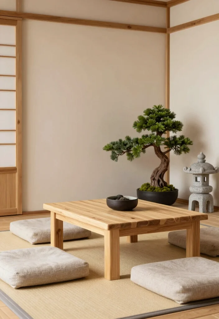 16 Dollhouse Living Room Ideas Miniature Charming Style - 11. Japanese Zen Design 1