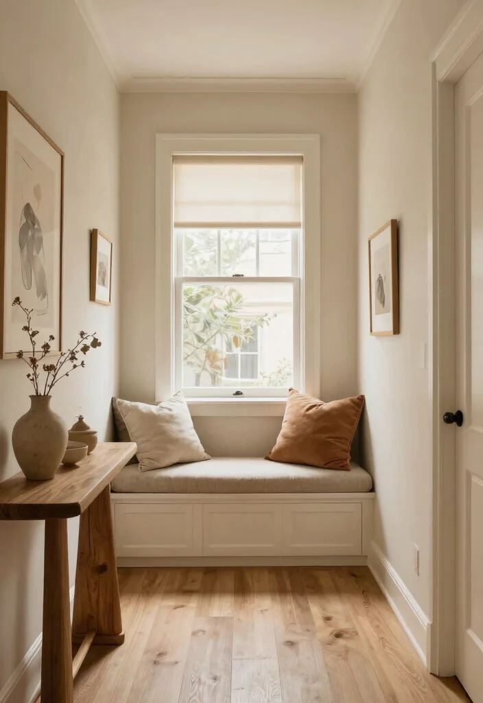 16 Foyer Living Room Ideas for Grand Welcoming Layouts - 12. Warm & Inviting Color Palette 1