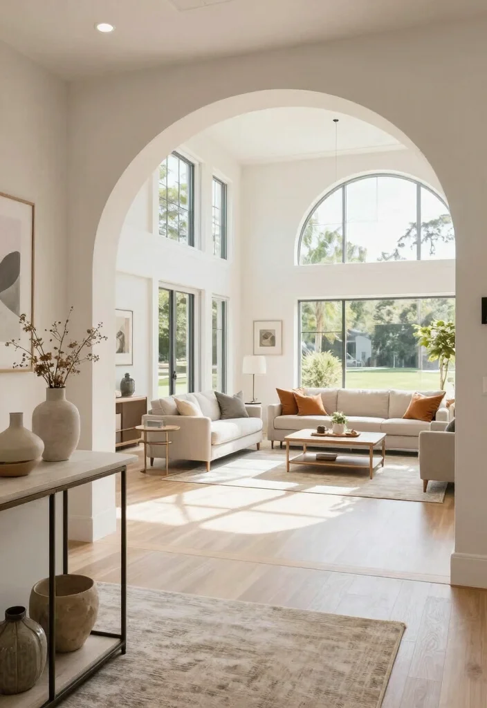 16 Foyer Living Room Ideas for Grand Welcoming Layouts - 4. Open Concept Foyer 1