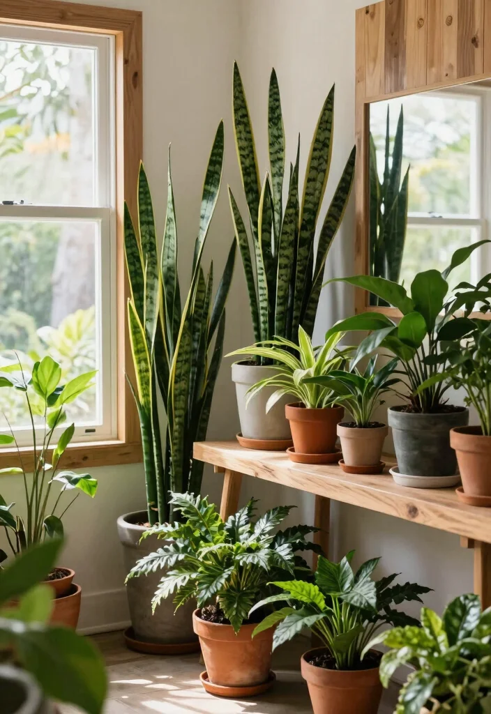 16 Foyer Living Room Ideas for Grand Welcoming Layouts - 6. Greenery and Natural Elements 1