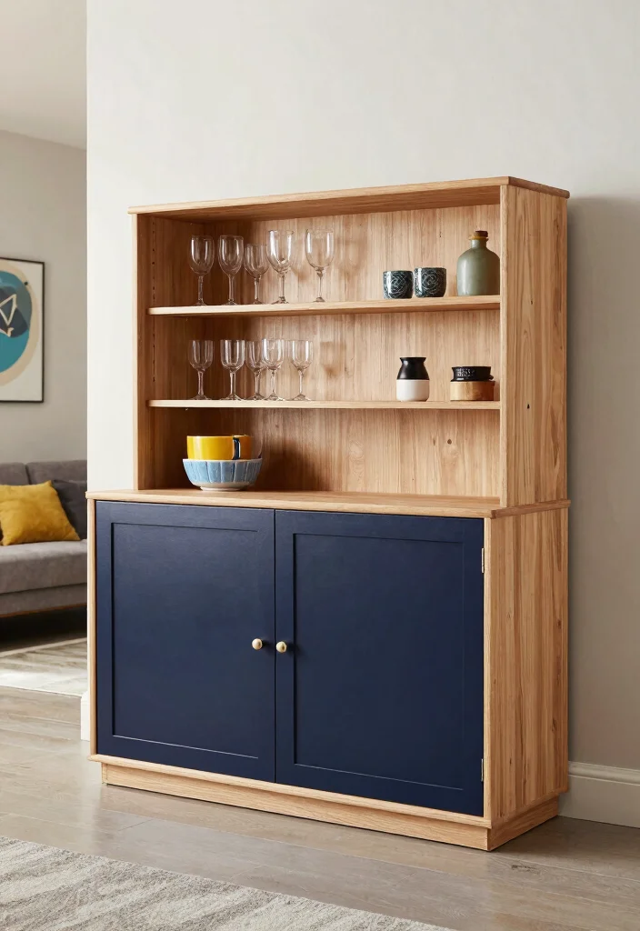 16 Living Room Bar Cabinet Ideas Chic Entertaining Storage - 11. Two-Tone Bar Cabinets 1