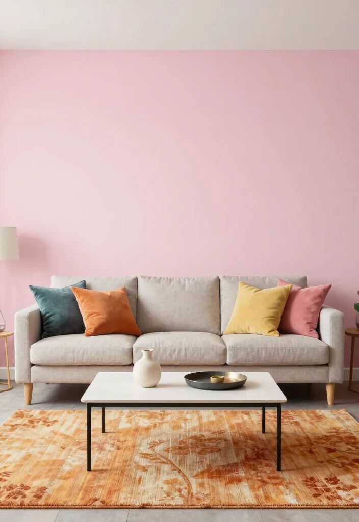 16 Living Room Empty Ideas: Creative Decorating Solutions - 6. Accent with Color 1