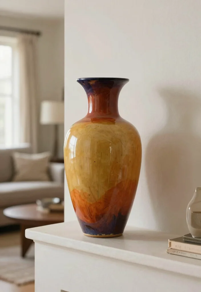 16 Living Room Ledge Decor Ideas for Simple Styled Displays - 15. Statement Pieces 1