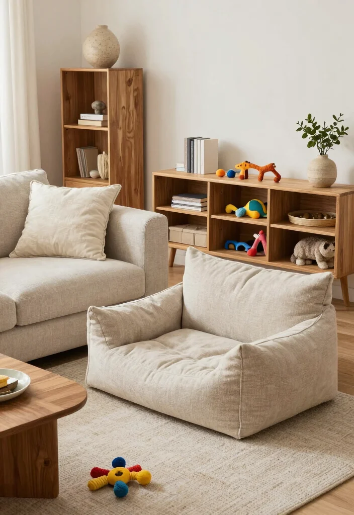 16 Magnolia Living Room Ideas Cozy Modern Farmhouse - 14. Create a Pet-Friendly Space 1