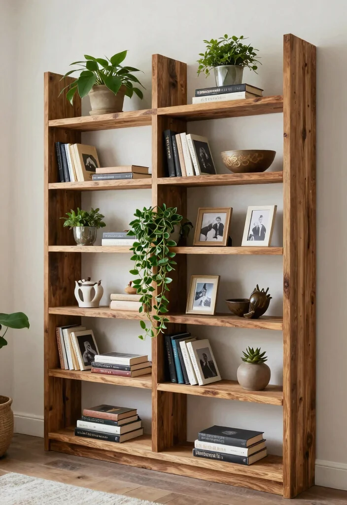 16 Magnolia Living Room Ideas Cozy Modern Farmhouse - 7. Use Open Shelving for Display 1