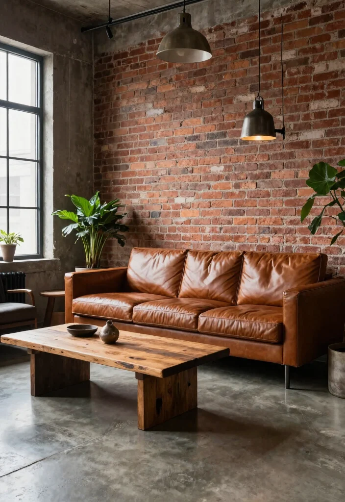 16 Rockstar Living Room Ideas for Edgy Luxurious Vibes - 3. Industrial Materials 1