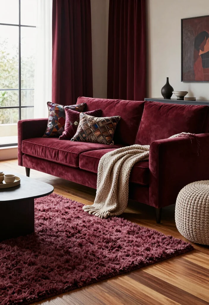 16 Rockstar Living Room Ideas for Edgy Luxurious Vibes - 4. Luxe Textiles 1