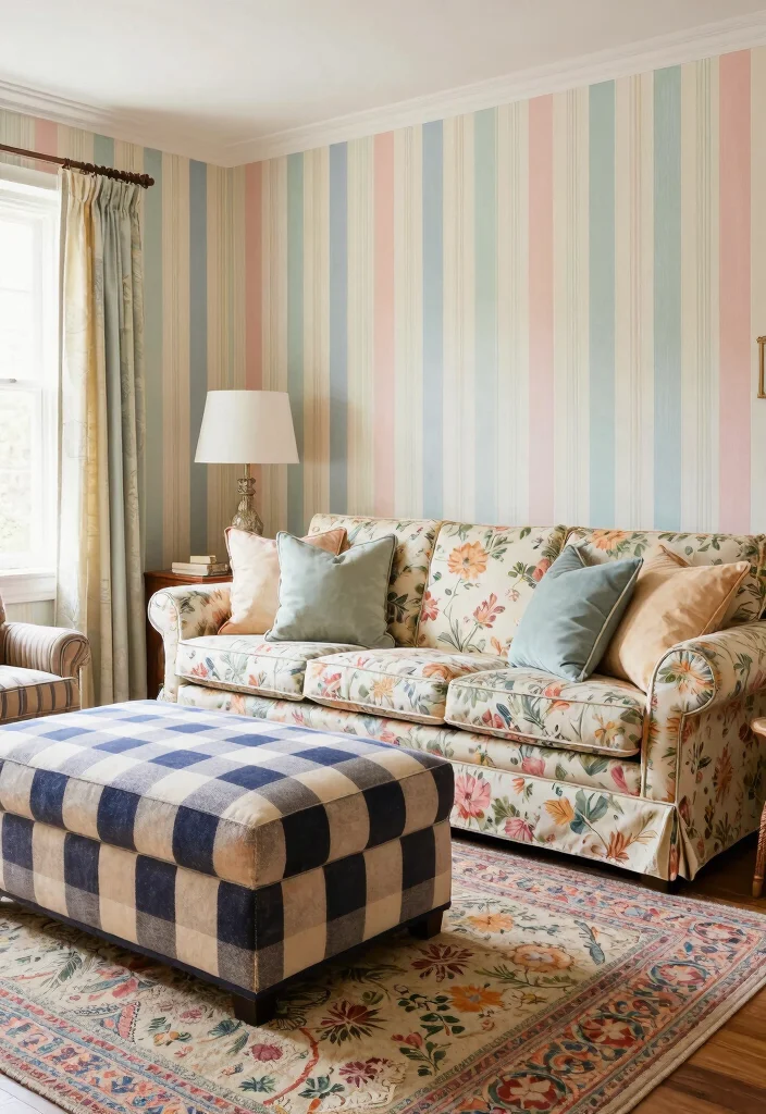 17 80s Living Room Aesthetic Ideas: Retro Bold Nostalgia - 9. Nostalgic Patterns 1