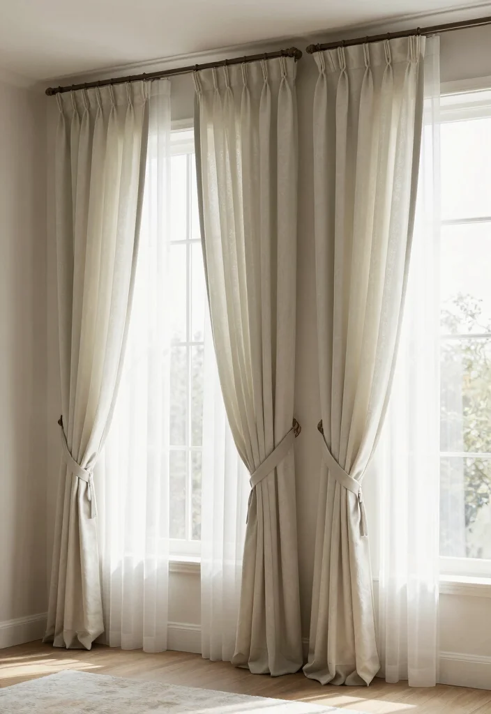 17 Arhaus Living Room Ideas Cozy Modern and Elevated - 16. Consider Window Treatments 1