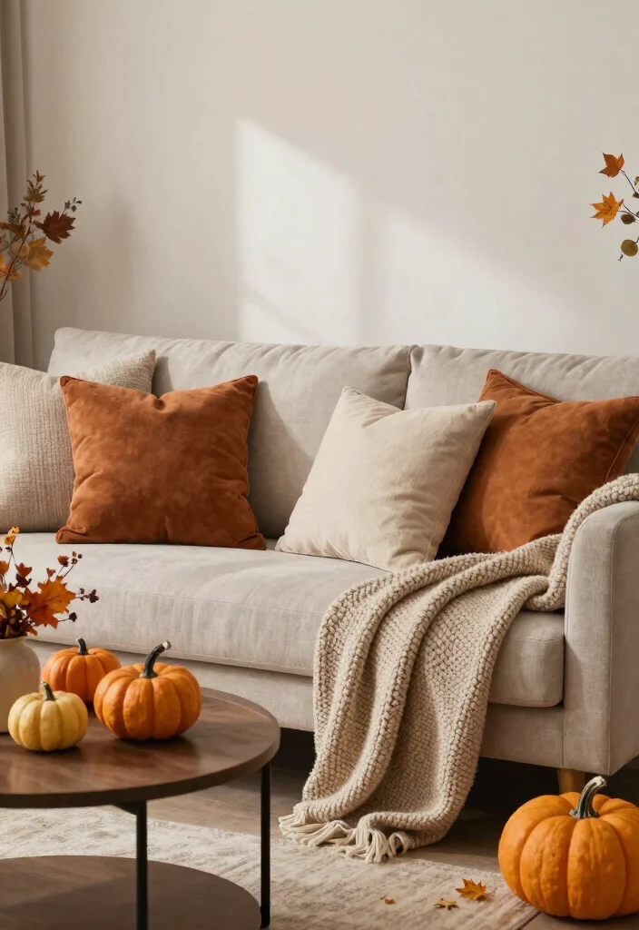 17 Arhaus Living Room Ideas Cozy Modern and Elevated - 17. Seasonal Decor Changes 1