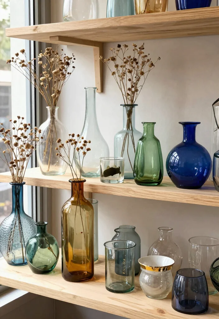 17 Living Room Accessories Ideas That Instantly Elevate Style - 1. Recycled Glass Decor 1