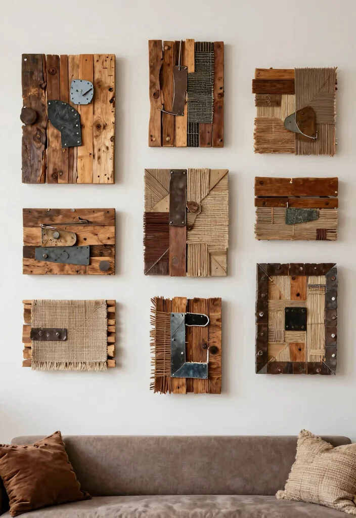 17 Living Room Accessories Ideas That Instantly Elevate Style - 10. Upcycled Wall Art 1