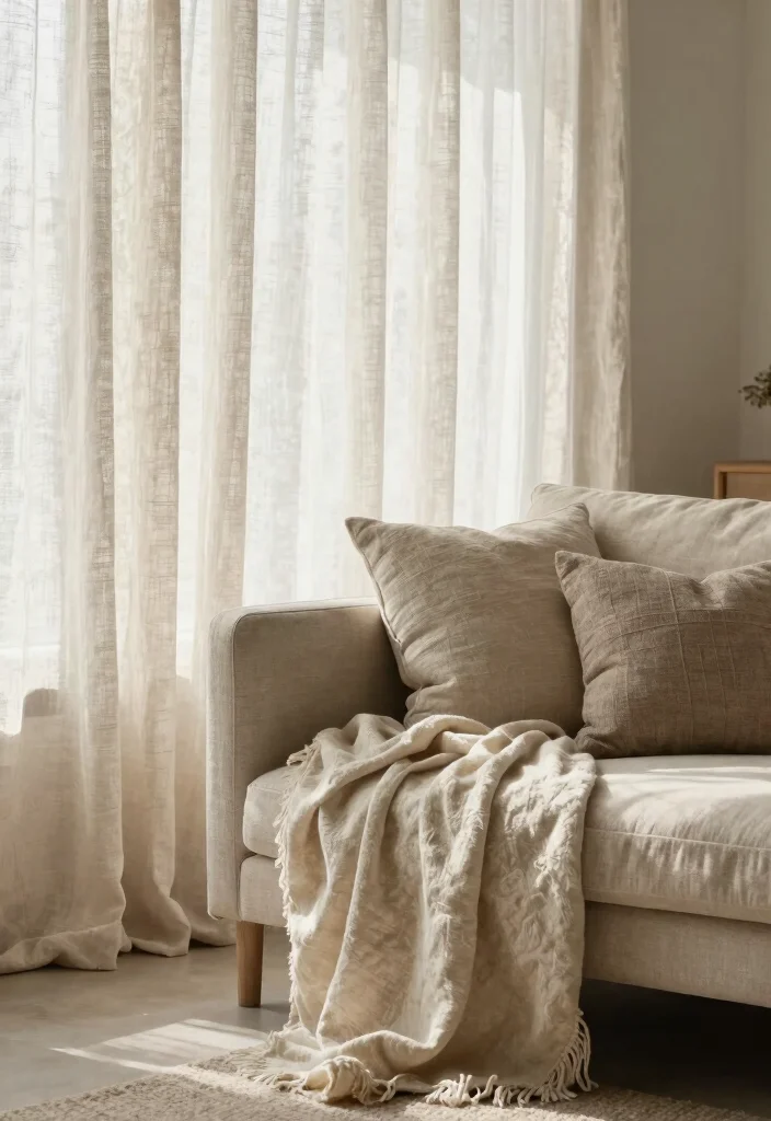 17 Living Room Accessories Ideas That Instantly Elevate Style - 13. Organic Textiles 1