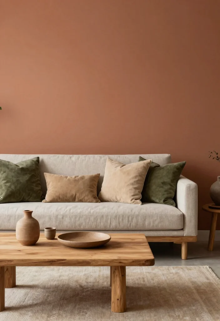17 Living Room Accessories Ideas That Instantly Elevate Style - 16. Earthy Accent Colors 1