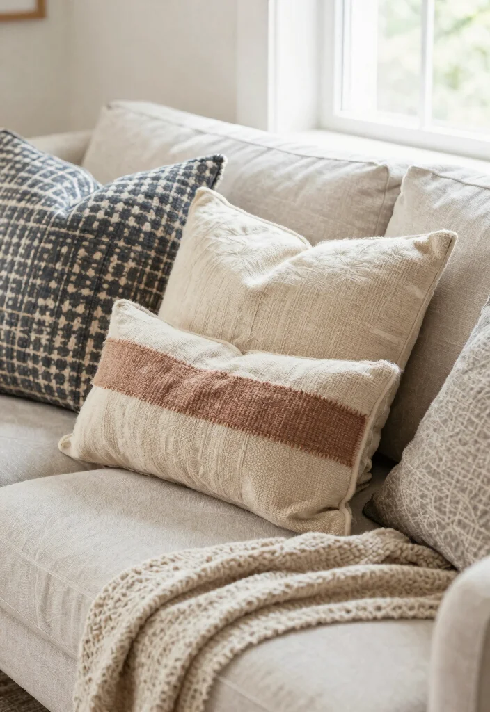 17 Living Room Accessories Ideas That Instantly Elevate Style - 4. Eco-Friendly Decorative Pillows 1