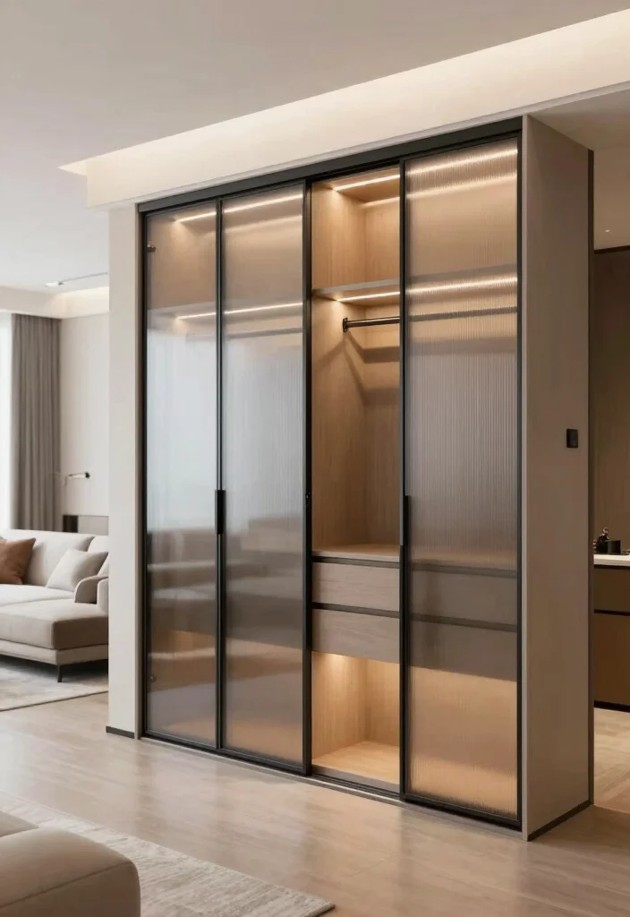 17 Living Room Closet Ideas for Hidden Storage Solutions - 4. Sliding Doors for Space Efficiency 1