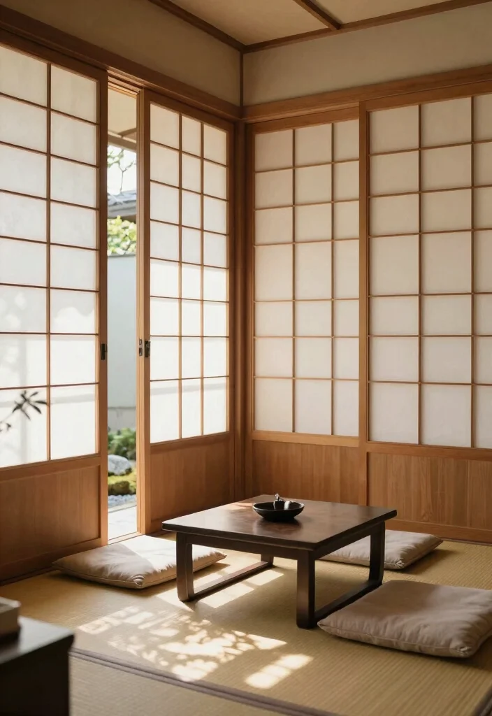 17 Living Room Separator Ideas for Smart Space Division - 15. Traditional Japanese Shoji Screens 1