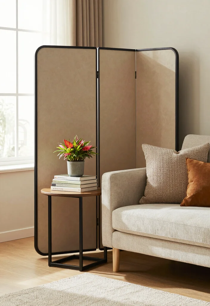 17 Living Room Separator Ideas for Smart Space Division - 8. Multi-functional Furniture 1