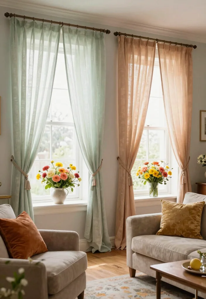 17 Living Room Window Decor Ideas Frame the View Beautifully - 17. Seasonal Decor Swaps 1