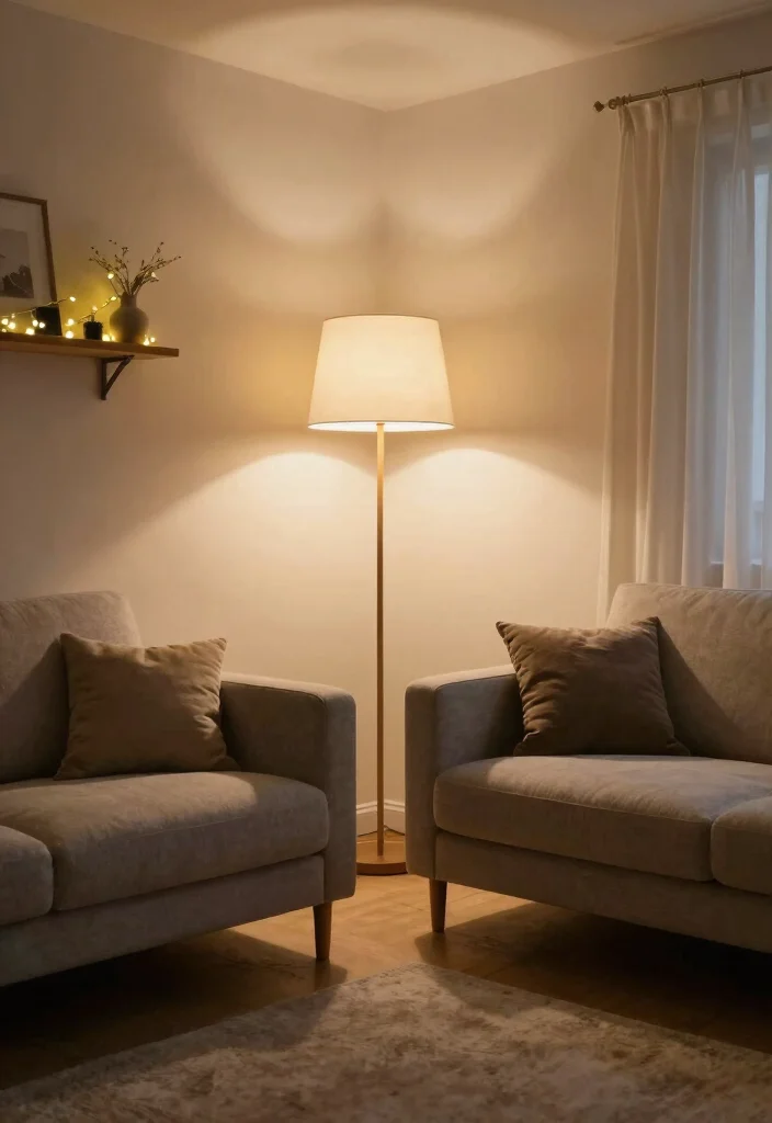 17 Second Living Room Ideas for Flexible Extra Spaces - 6. Incorporate Smart Lighting 1