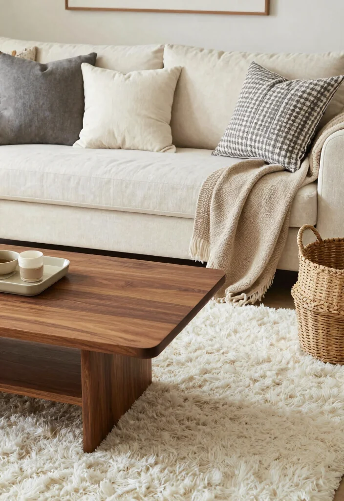 17 Second Living Room Ideas for Flexible Extra Spaces - 9. Layered Textures 1