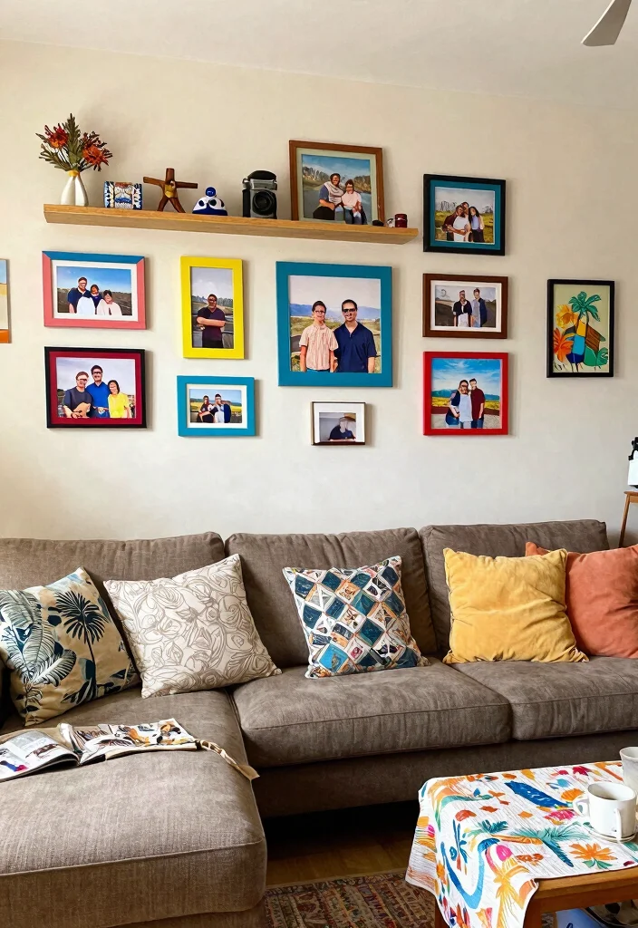 18 Colorful Living Room Inspiration Ideas Full of Personality - 18. Personal Touches 1