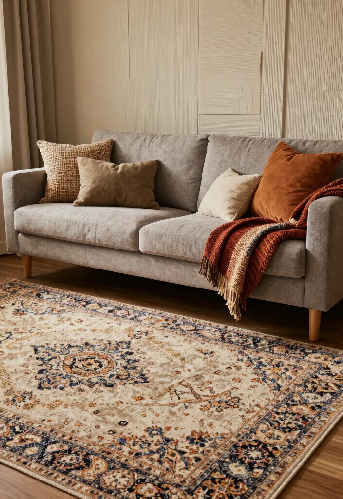 18 Colorful Living Room Inspiration Ideas Full of Personality - 7. Cozy Textures 1