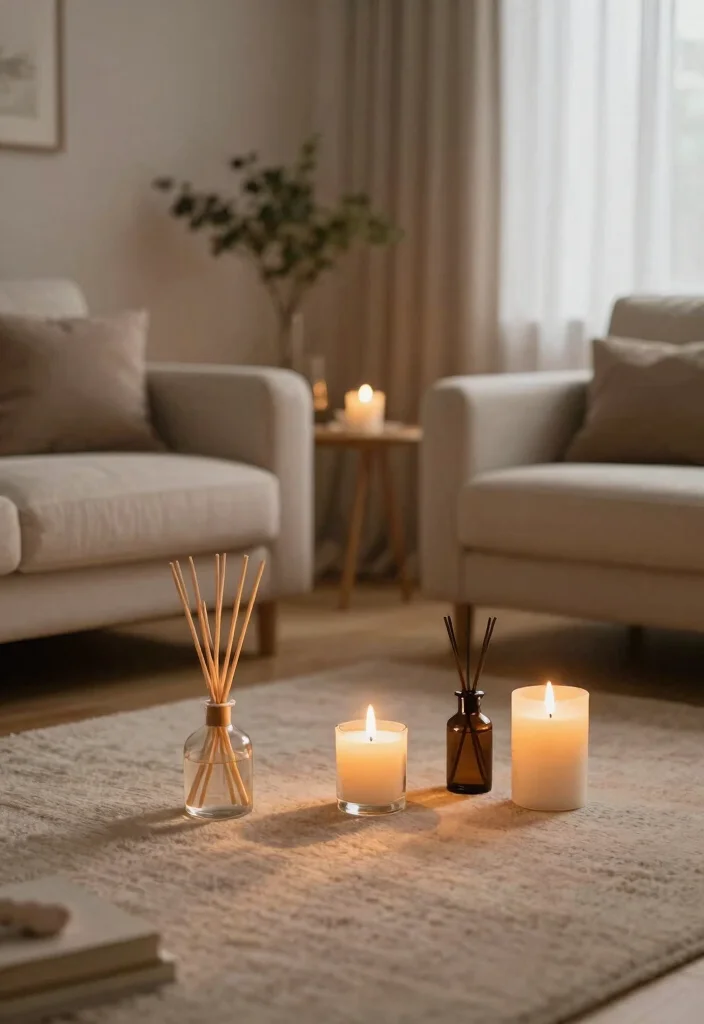 18 Indochine Living Room Ideas: Timeless East Meets West - 14. Refreshing Indoor Scents 1