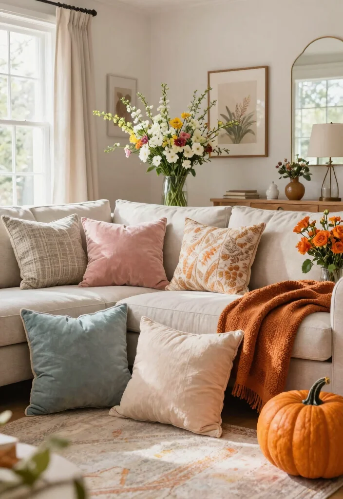 18 Indochine Living Room Ideas: Timeless East Meets West - 18. Seasonal Changes 1