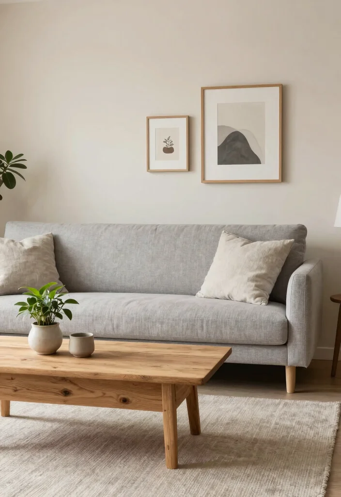 18 Living Room Mood Board Ideas To Define Your Style - 2. Modern Minimalism: Clean and Green 1