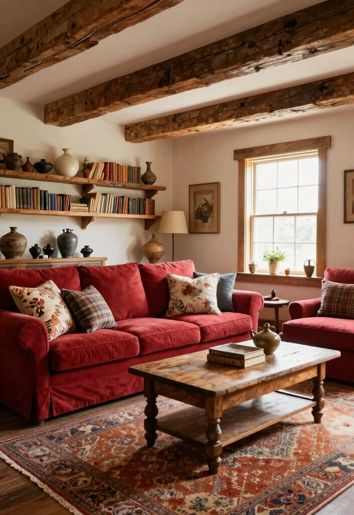 18 Living Room Mood Board Ideas To Define Your Style - 3. Cozy Rustic Charm: The Farmhouse Vibe 1