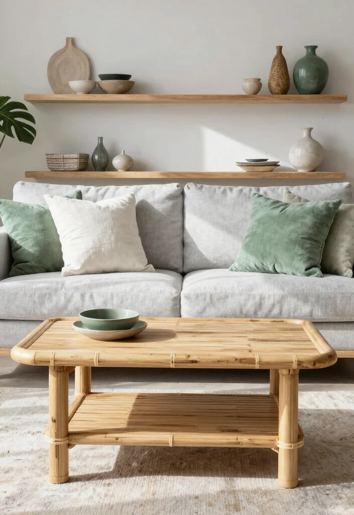 18 Living Room Mood Board Ideas To Define Your Style - 5. The Eco-Chic Look: Sustainable Materials 1