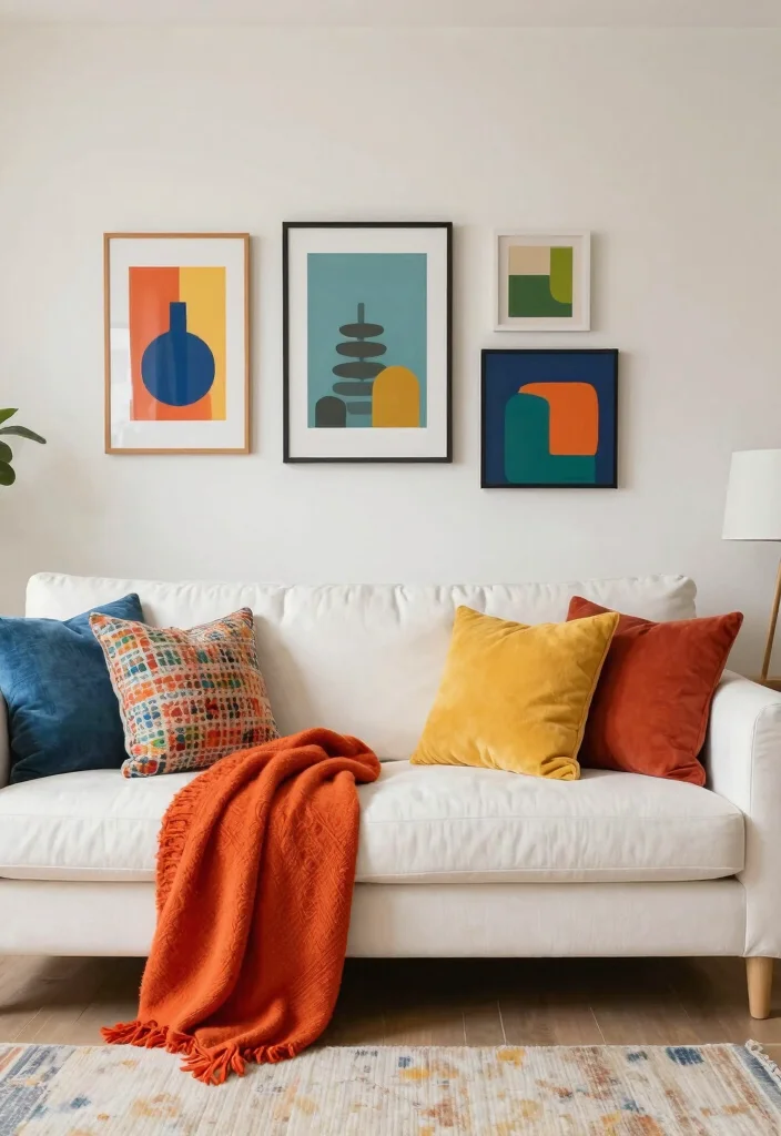 18 Living Room With TV Ideas Balanced Comfort and Style - 12. Colorful Accents 1