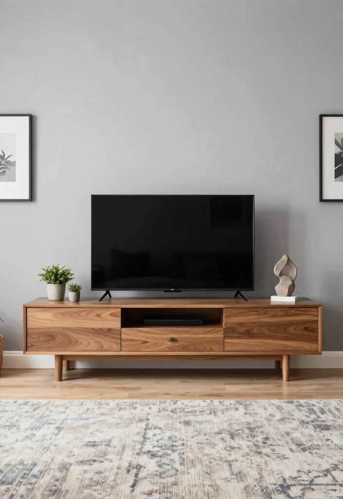 18 Living Room With TV Ideas Balanced Comfort and Style - 3. Minimalist Entertainment Center 1