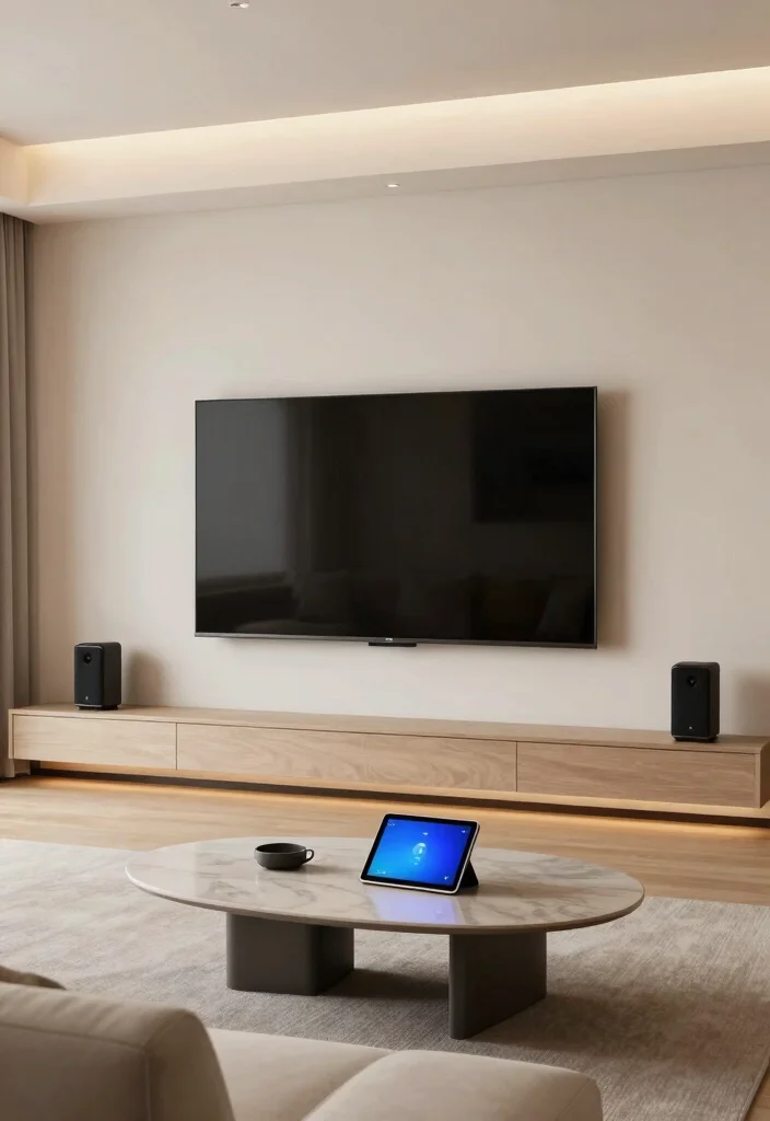 18 Living Room With TV Ideas Balanced Comfort and Style - 5. Smart Technology Integration 1