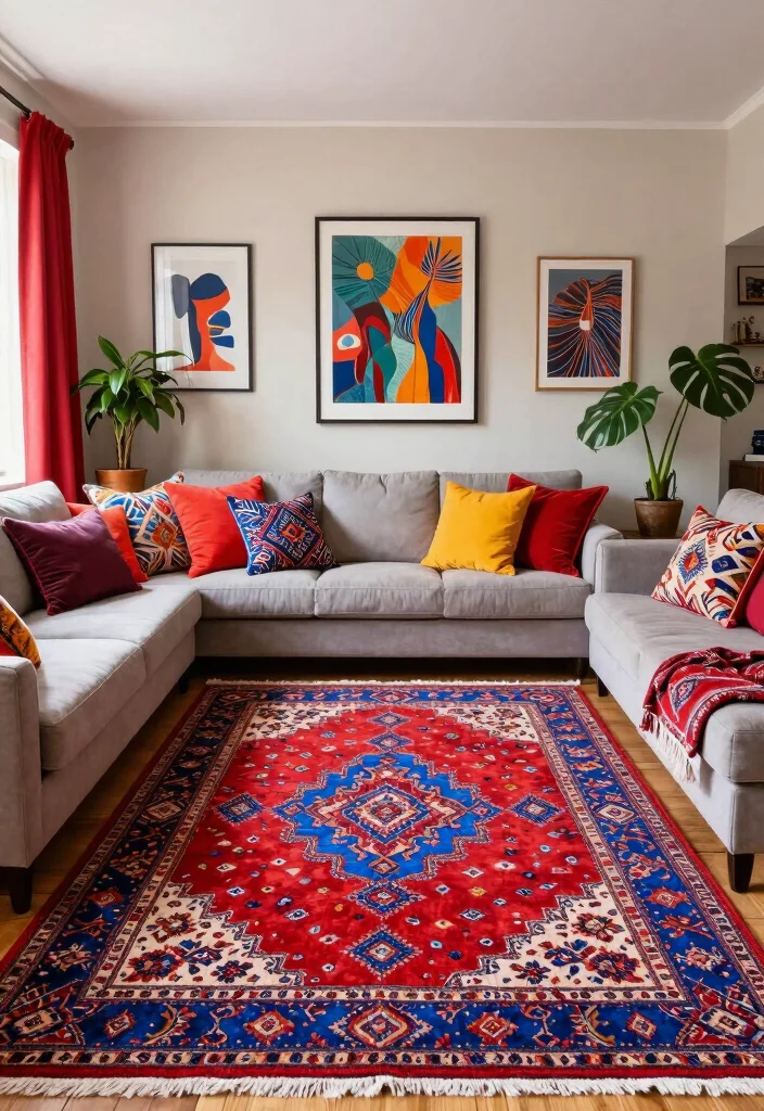 18 Persian Living Room Ideas: Rich Patterns and Heritage - 1. Embrace Vibrant Color Palettes 1