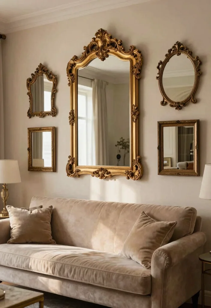 18 Persian Living Room Ideas: Rich Patterns and Heritage - 10. Use Decorative Mirrors 1