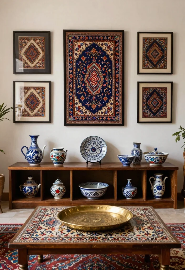 18 Persian Living Room Ideas: Rich Patterns and Heritage - 5. Integrate Cultural Accents 1