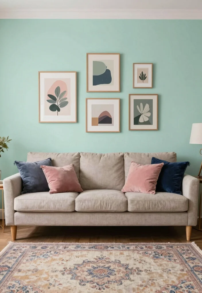 18 Transitional Living Room Ideas Perfect Balance of Styles - 1. Vintage-Inspired Color Palette 1