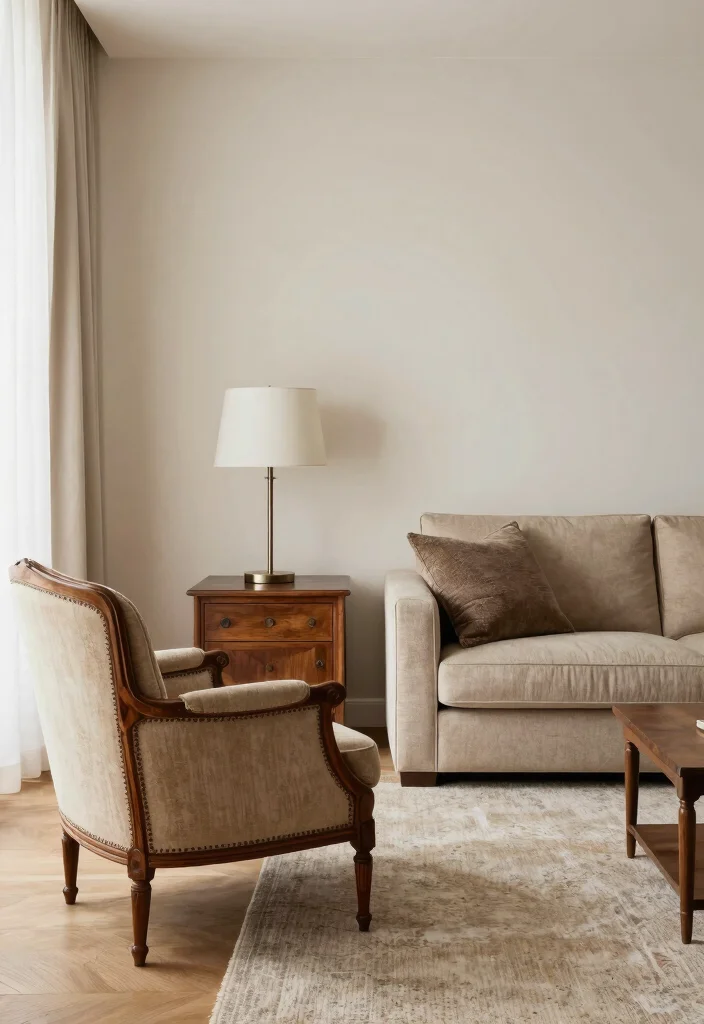 18 Transitional Living Room Ideas Perfect Balance of Styles - 12. Blending Old and New Furniture 1