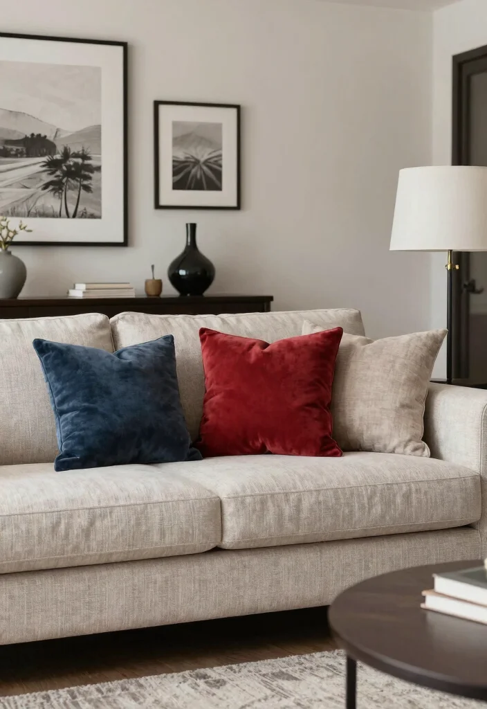 18 Transitional Living Room Ideas Perfect Balance of Styles - 16. Harmonious Color Accents 1