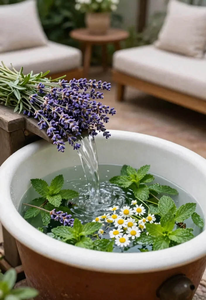12 Bathtub Planter Ideas That Turn Old Tubs Into Garden Centerpieces - 11. Aromatic Spa Garden 1