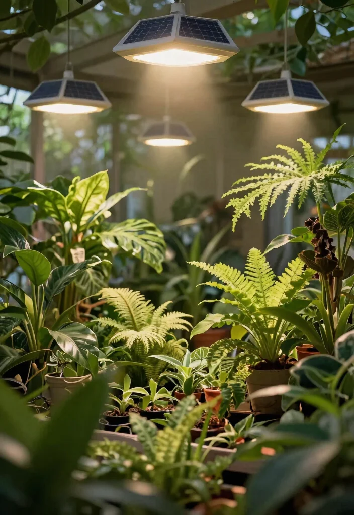 12 Ceiling Surface Light Ideas That Install Without Cutting Holes - 10. Solar-Powered Ceiling Lights for Eco-Friendly Lighting 1